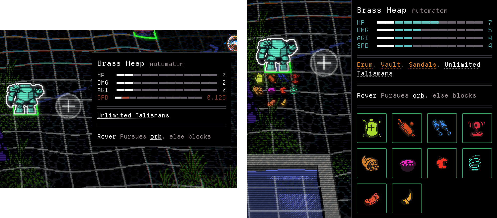side by side of units
